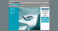 Desktop Screenshot of hagerfashion.com